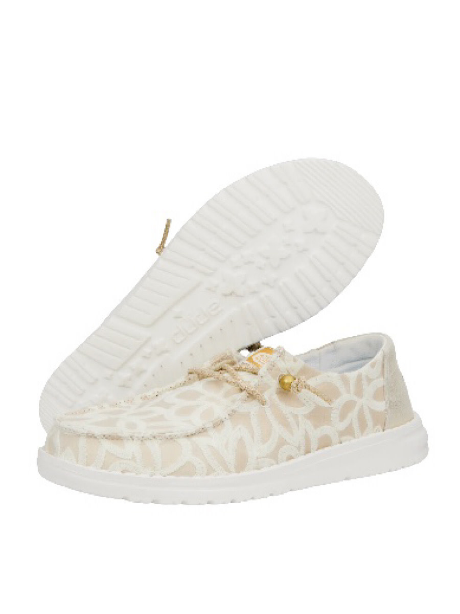 Hey Dude Wendy Metallic Lace Cream - Main Street Boutique