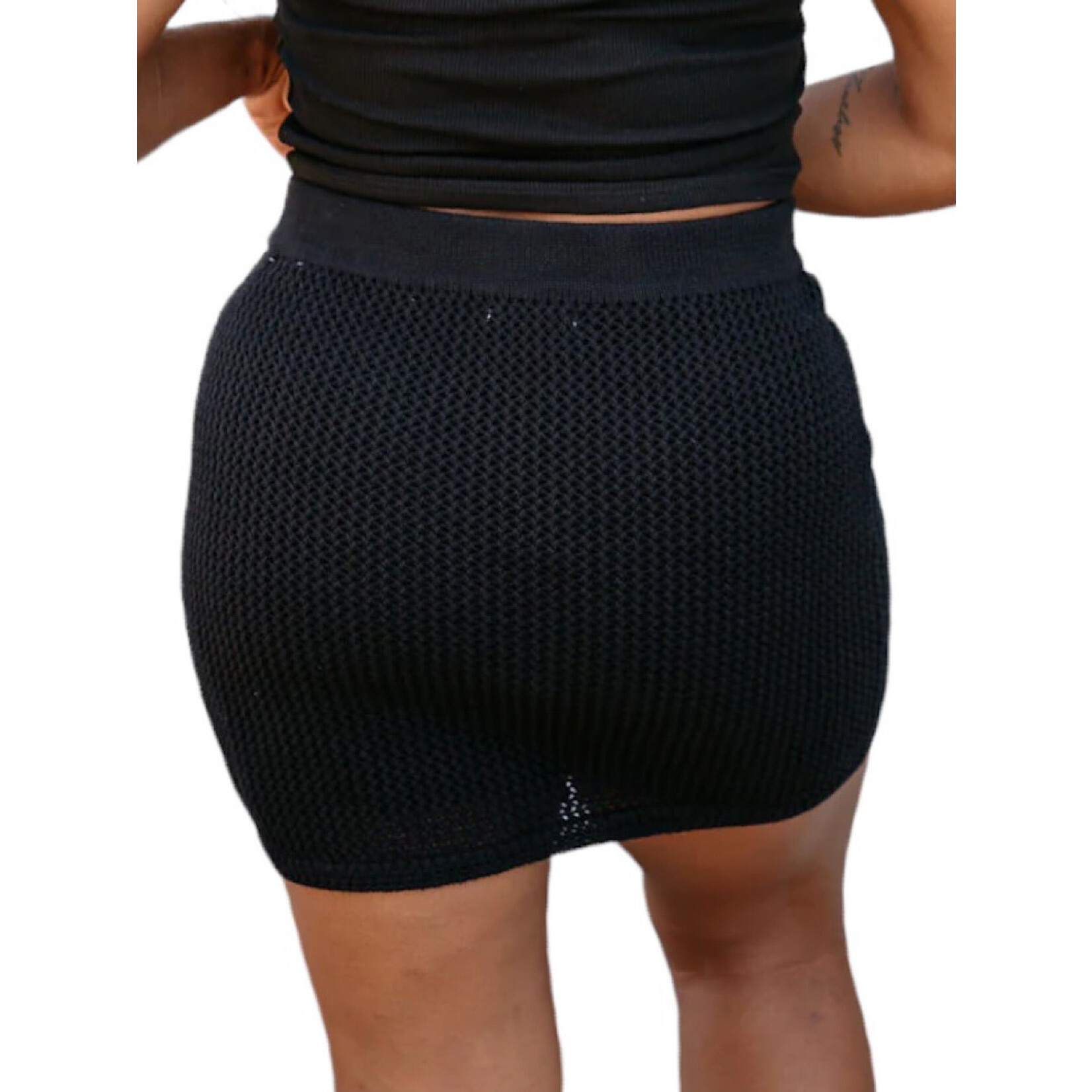 Z Supply Z Supply Carlita Crochet Mini Skirt Black