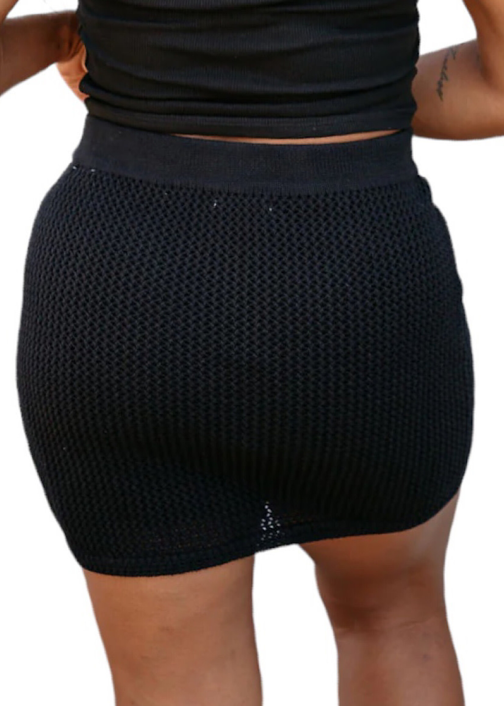 Z Supply Z Supply Carlita Crochet Mini Skirt Black
