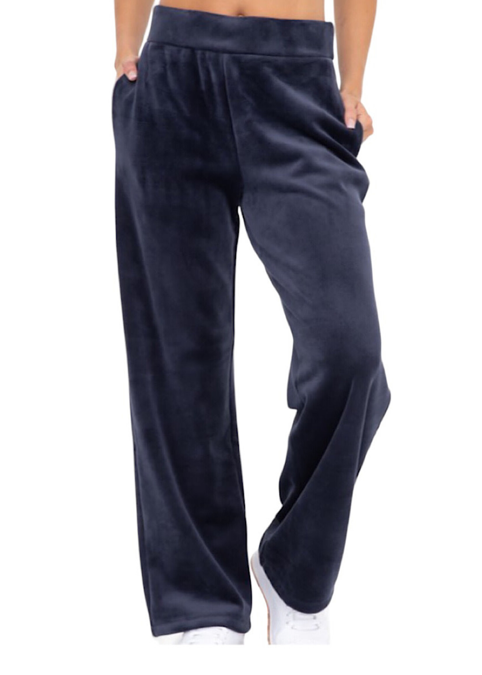 Dark Navy Brushed Corduroy Lounge Pants