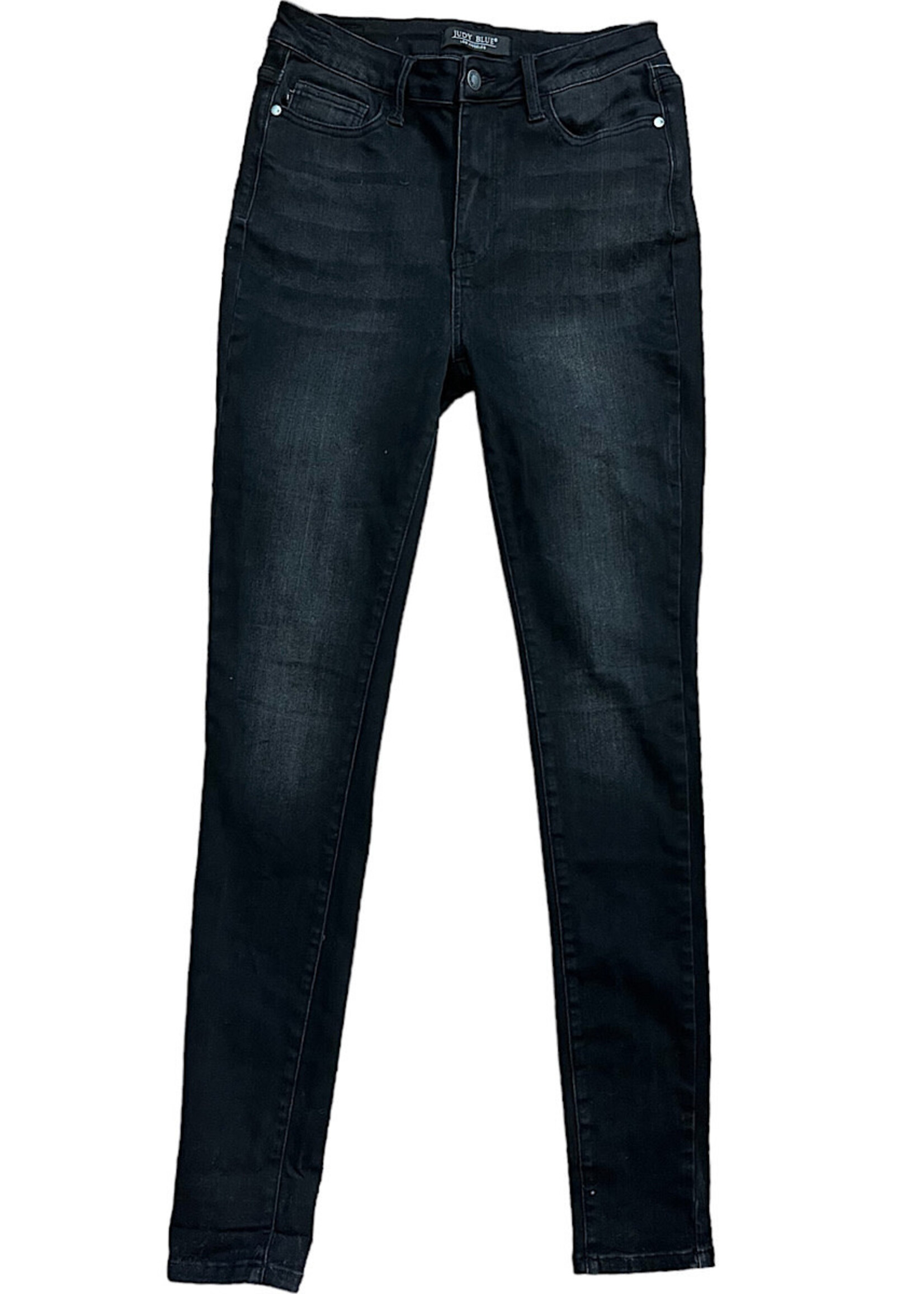 Judy Blue JB88450 Tall Black Skinny Fit Jeans 7/28-RF