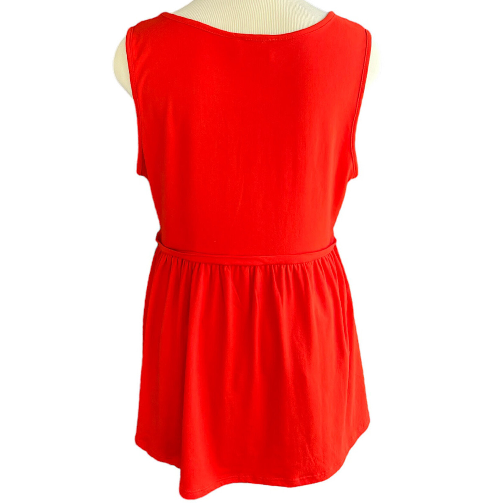 Bright Red Tiered Tank Size L-RF