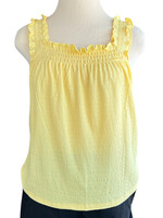 Butter Ruffled Textured Tank Top Size XS NWT-RF