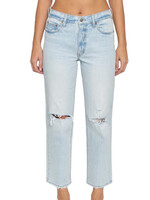 Daze DAZE D00016103JS-GIFTD Distressed Backstage Mid Rise Straight