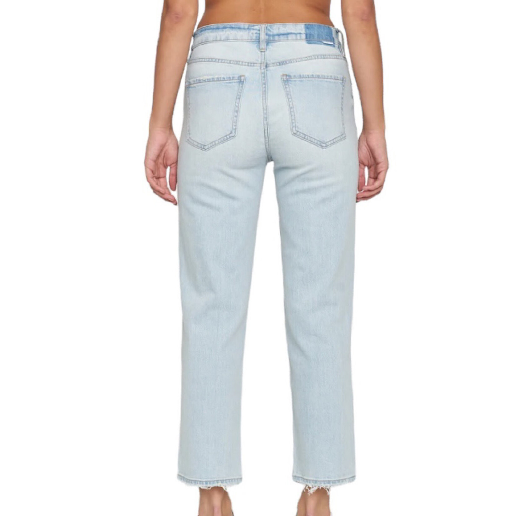 Daze DAZE D00016103JS-GIFTD Distressed Backstage Mid Rise Straight