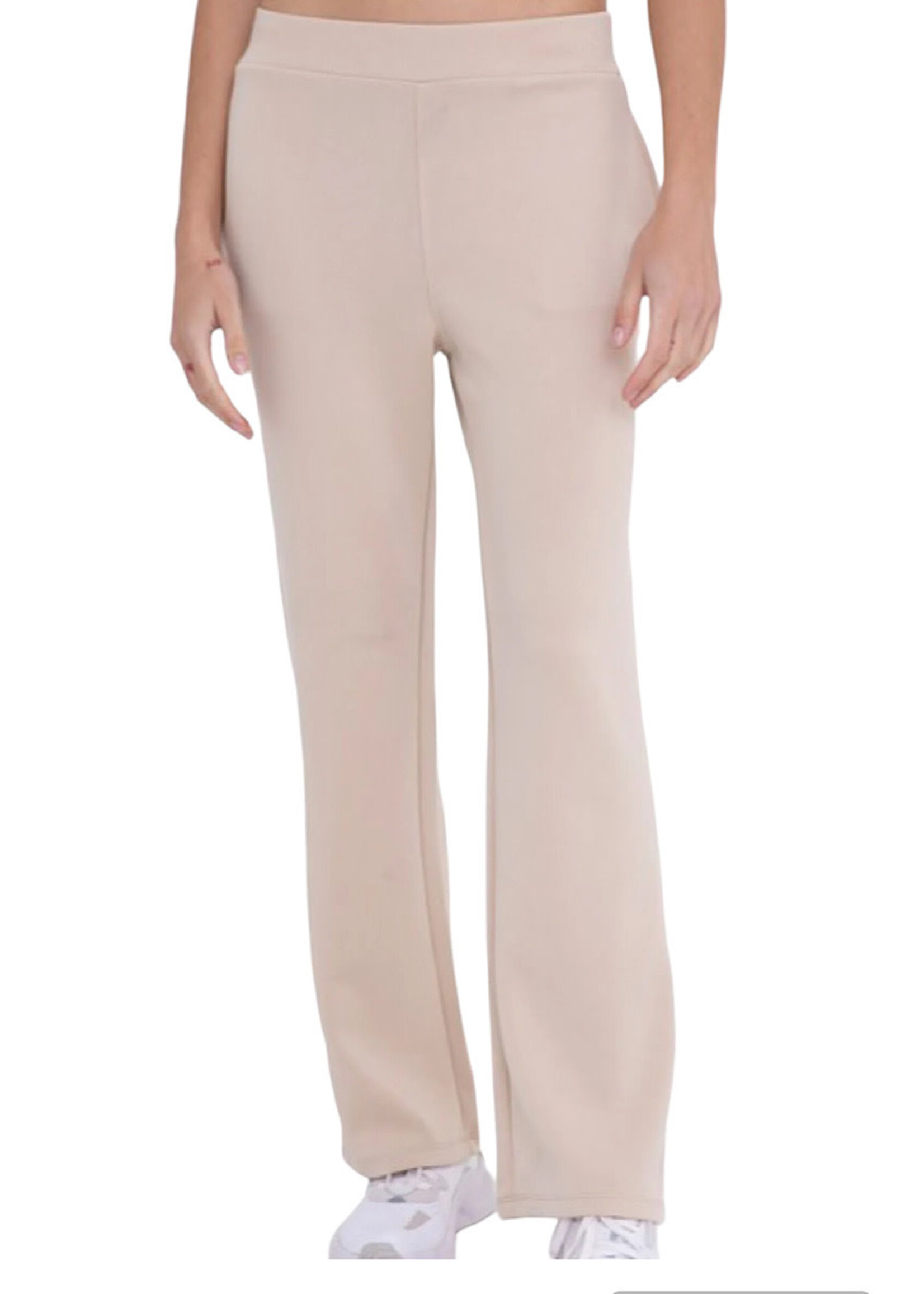 Natural Elevated Flared Lounge Pants