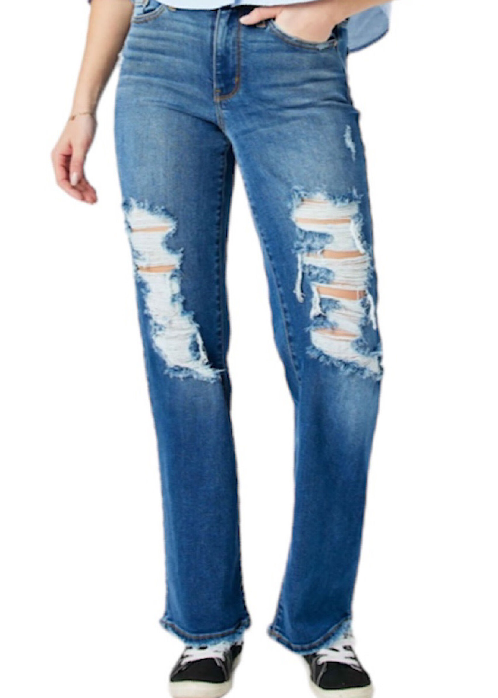Judy Blue Judy Blue Mid Rise Dad Jean JB82605