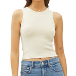 Vanilla Round Neck Cropped Tank