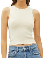 Vanilla Round Neck Cropped Tank