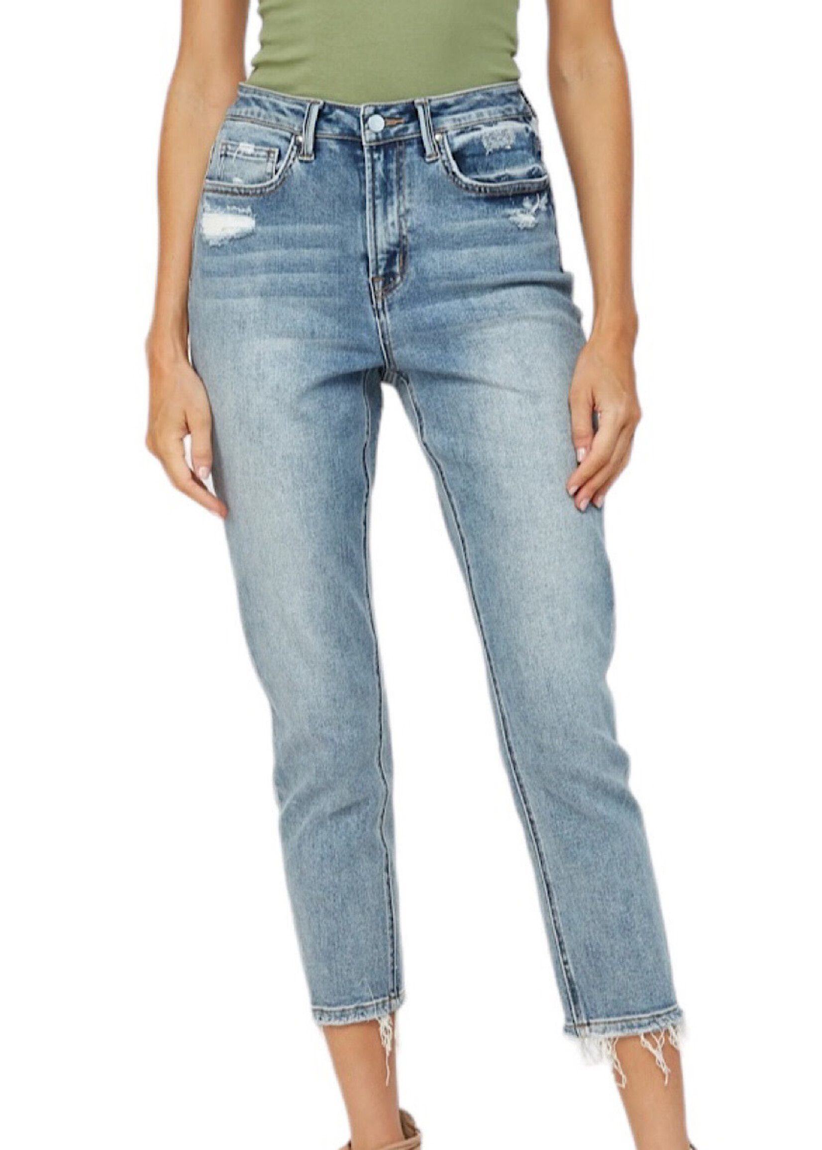 Mica Denim MICA MDP-M168 Stretch Super High Rise Mom Jean