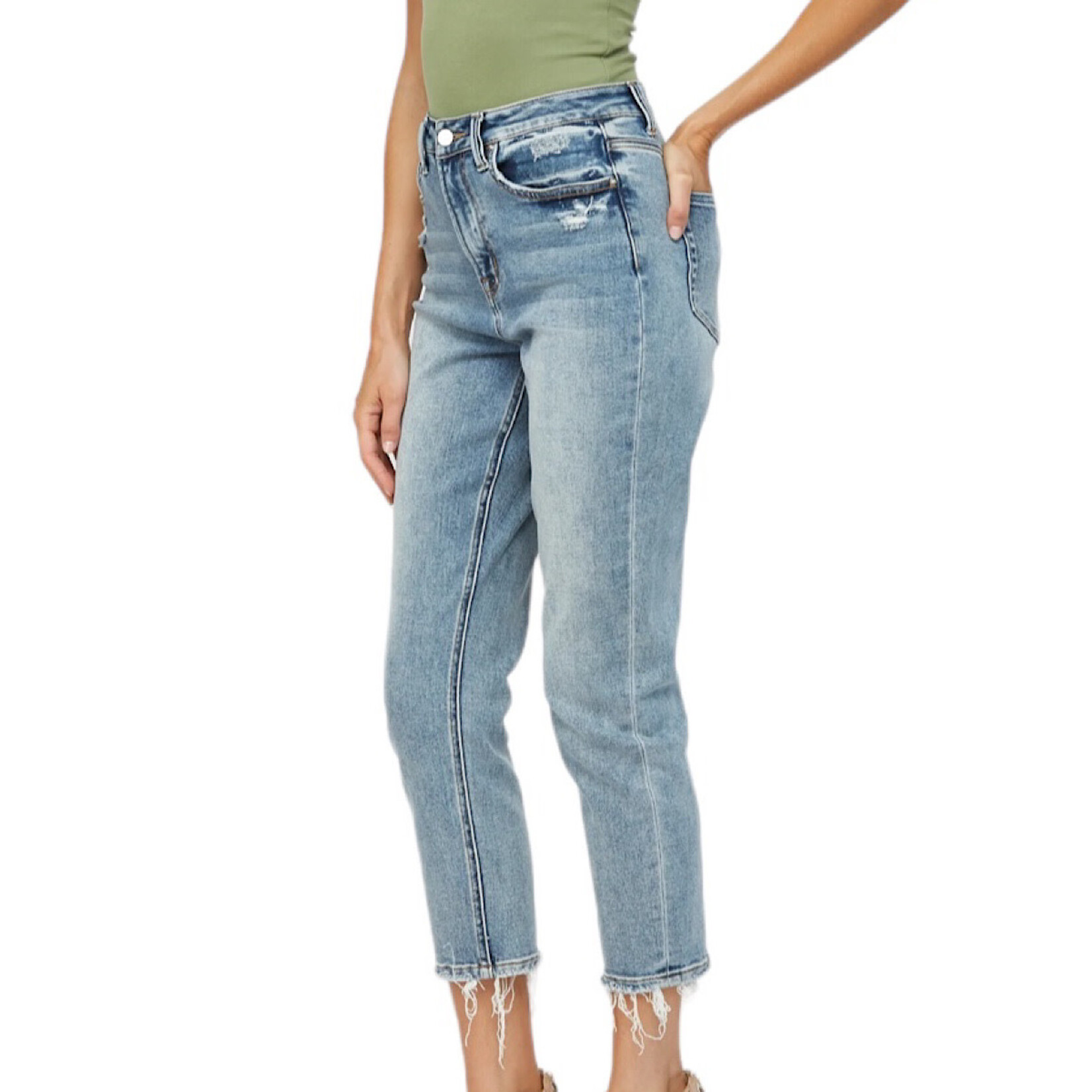 Mica Denim MICA MDP-M168 Stretch Super High Rise Mom Jean