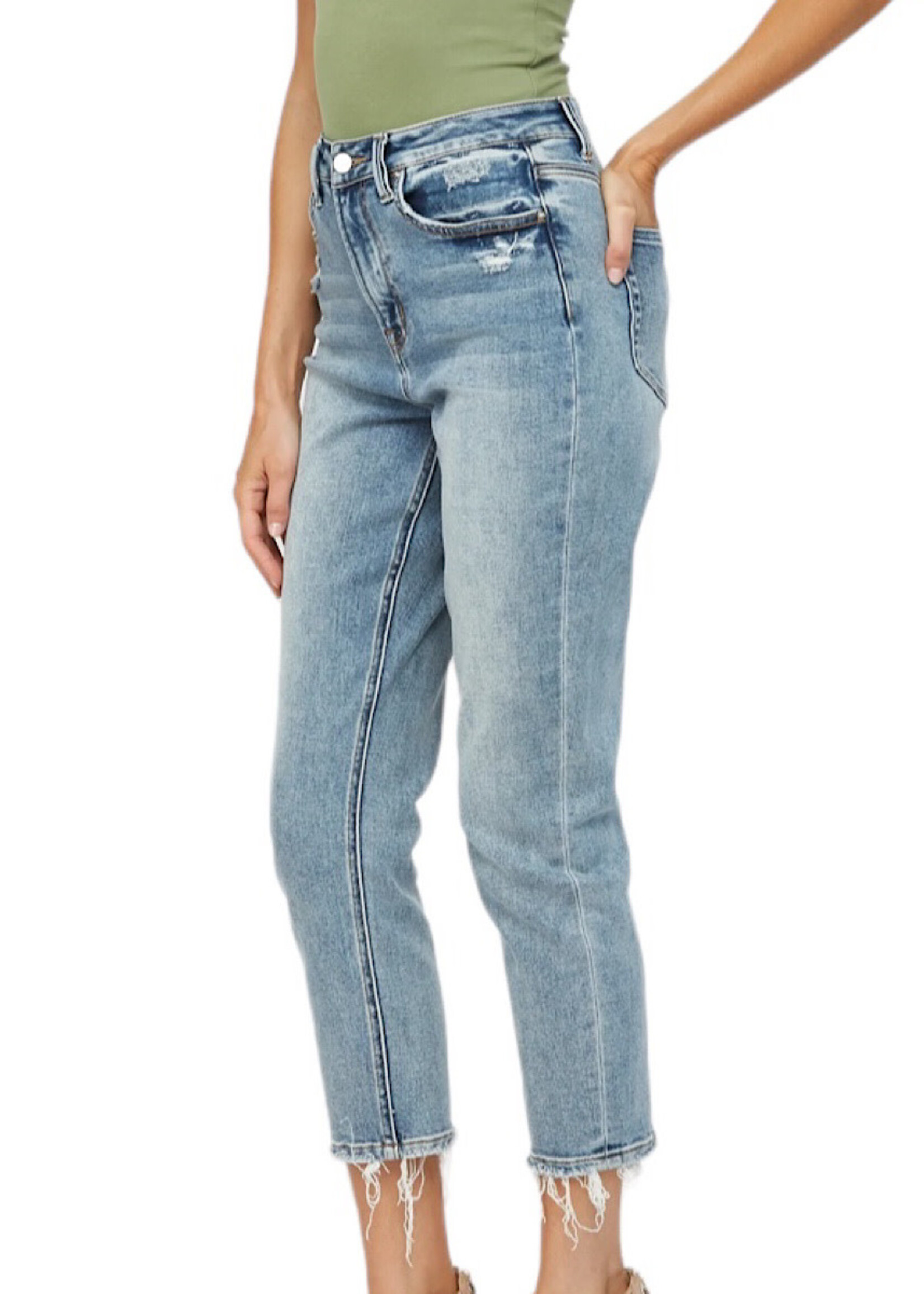 Mica Denim MICA MDP-M168 Stretch Super High Rise Mom Jean