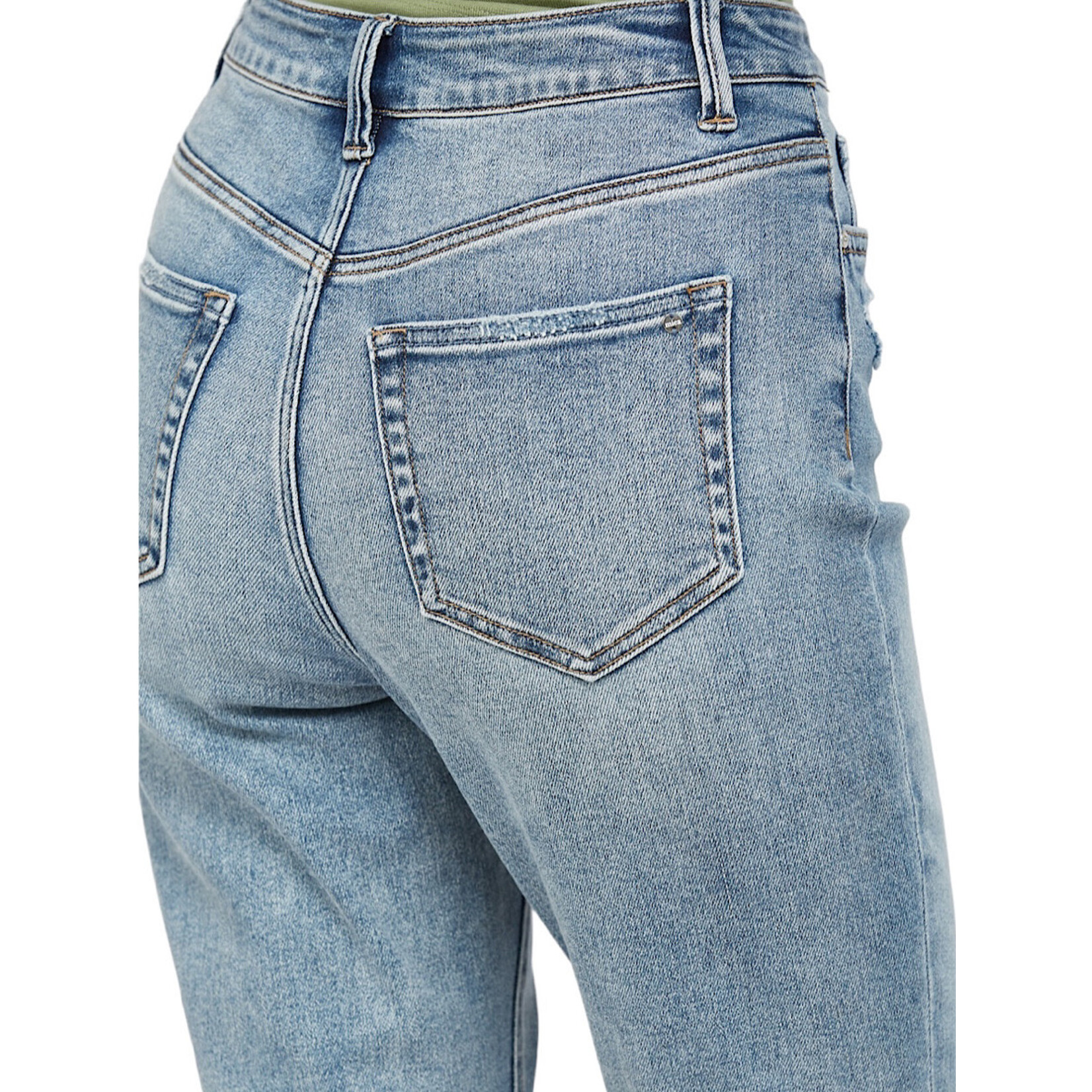 Mica Denim MICA MDP-M168 Stretch Super High Rise Mom Jean