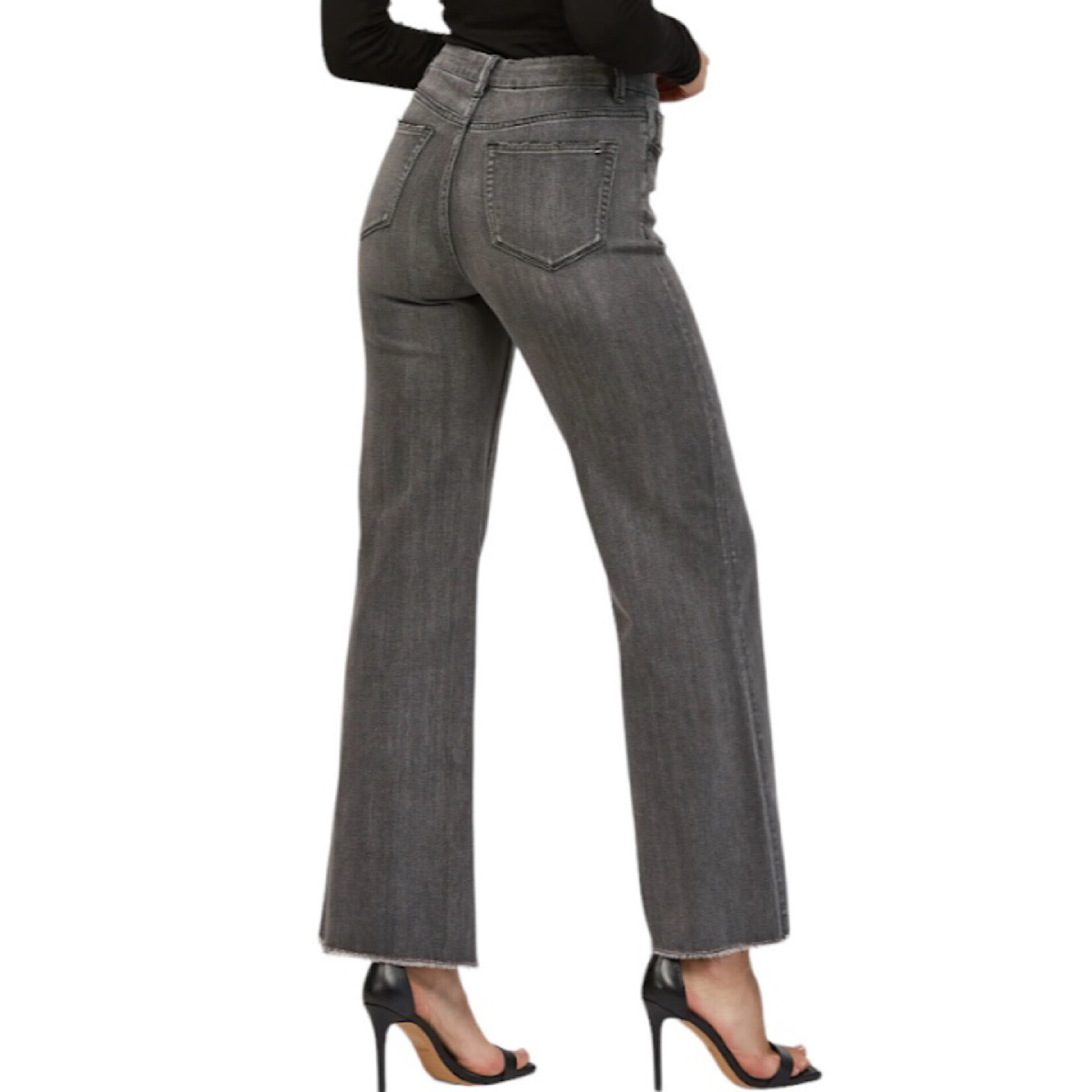 Mica Denim Mica Dark Grey Super High Wide Leg MDP-W3161