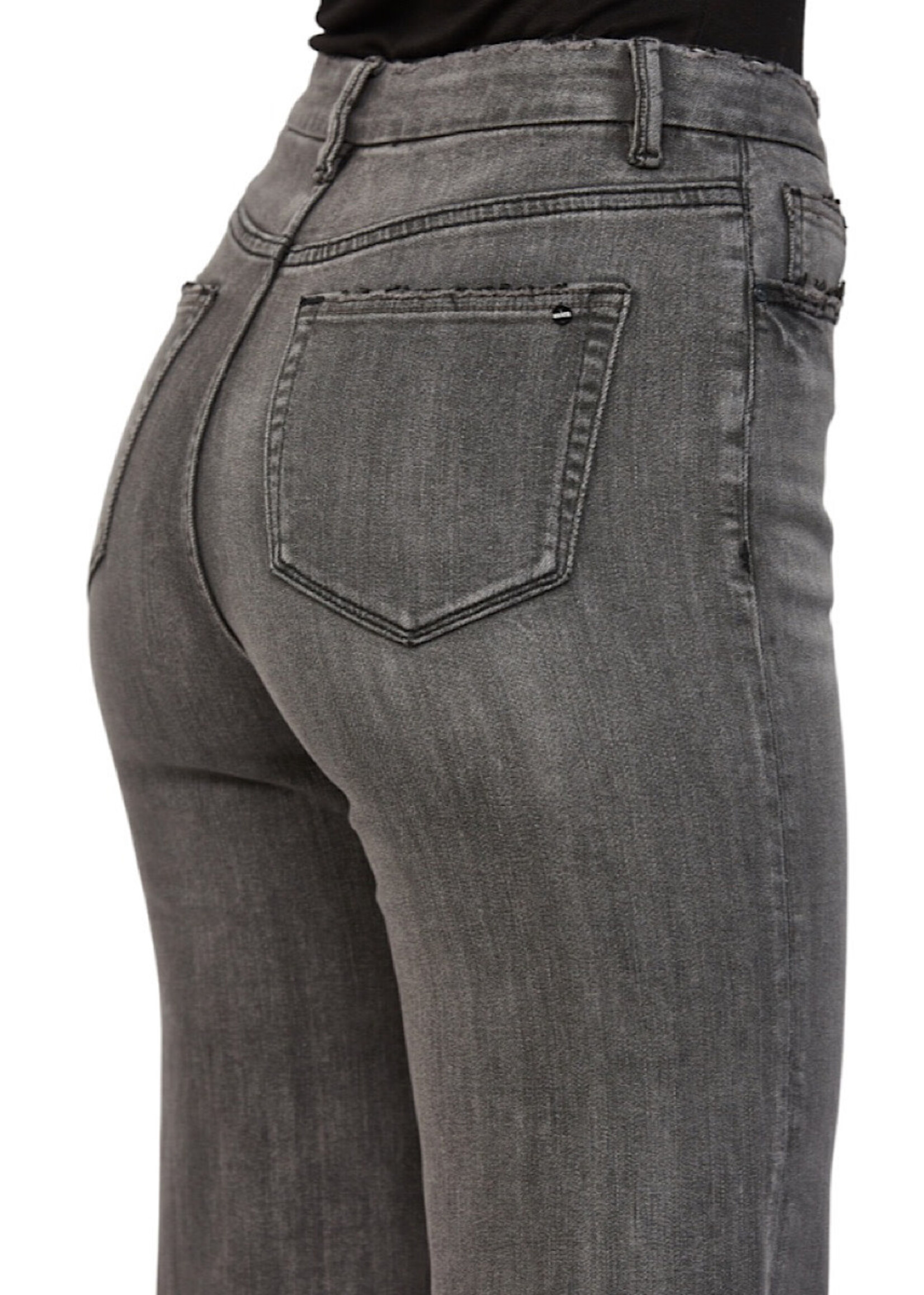 Mica Denim Mica Dark Grey Super High Wide Leg MDP-W3161