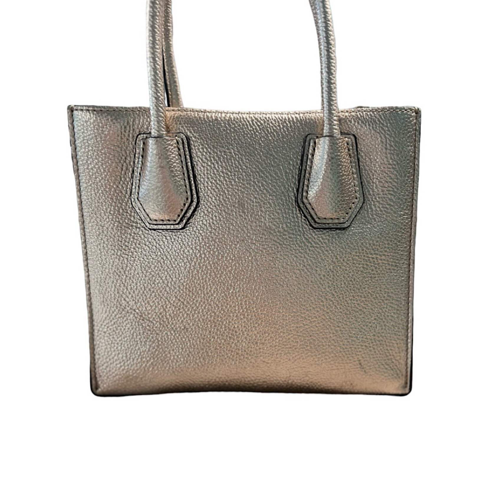 Michael Kors The Mercer Gold Metallic Leather Handbag-RF