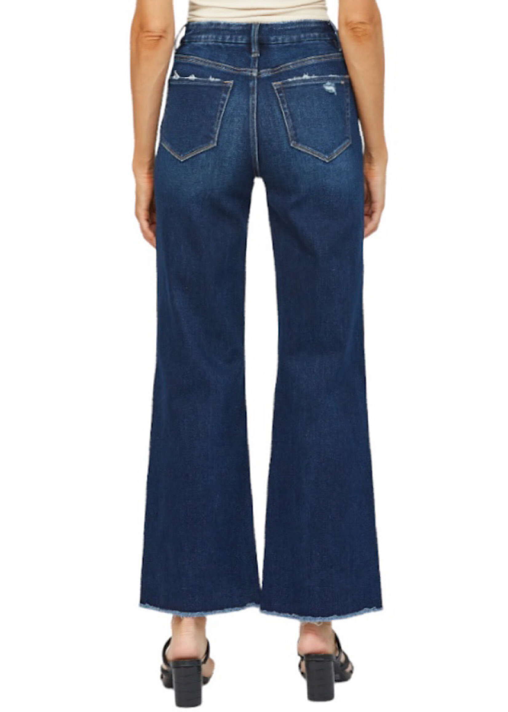 Mica Denim MICA MDP-W182DK Stretch Super High Rise Wide Leg