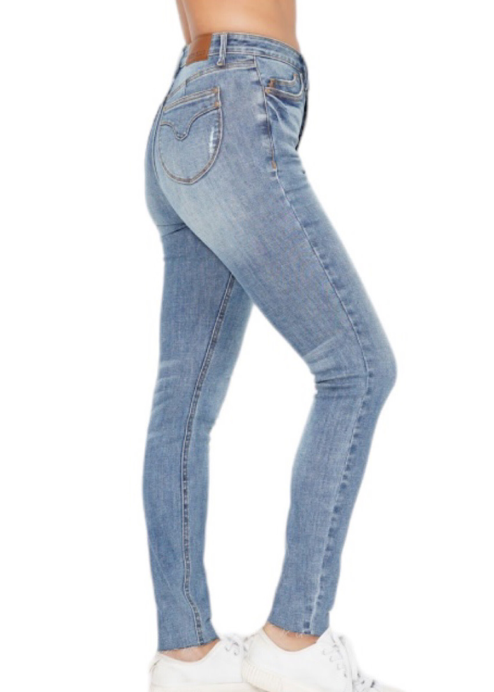 Judy Blue Judy Blue JB88871 MD H/W Tummy Control Vintage Shield Pockets Skinny Fit