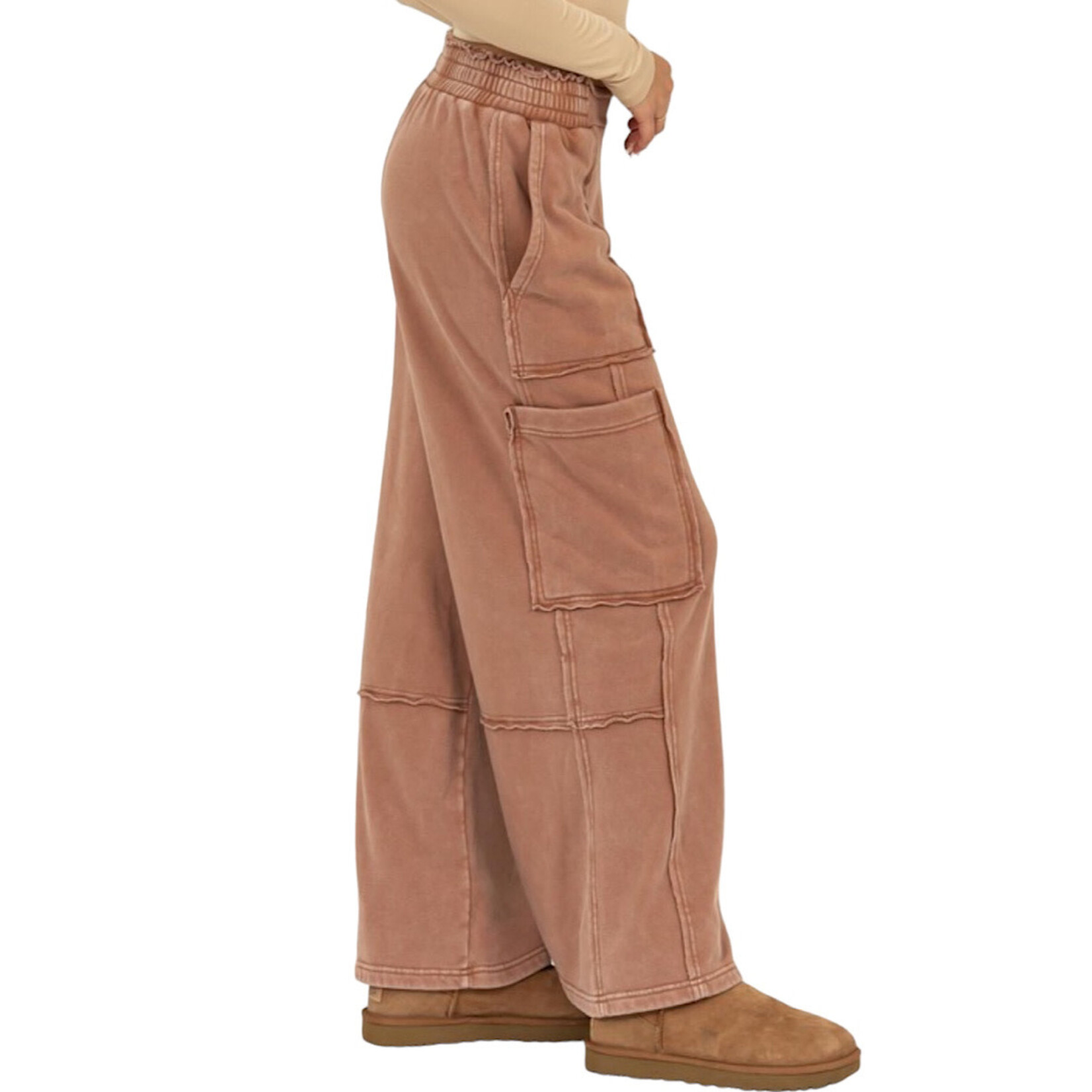 Chestnut Oversized Utility Sweatpants