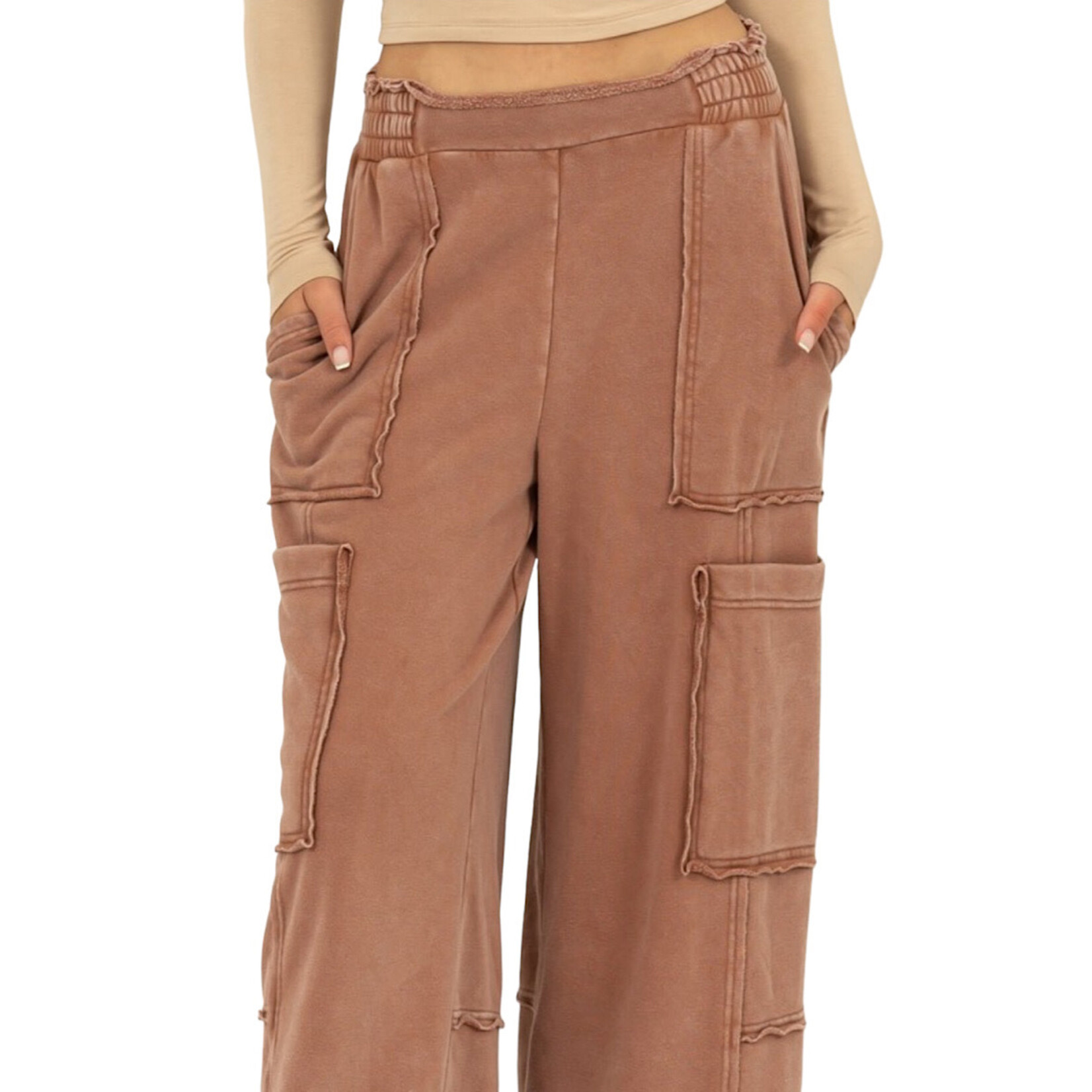 Chestnut Oversized Utility Sweatpants
