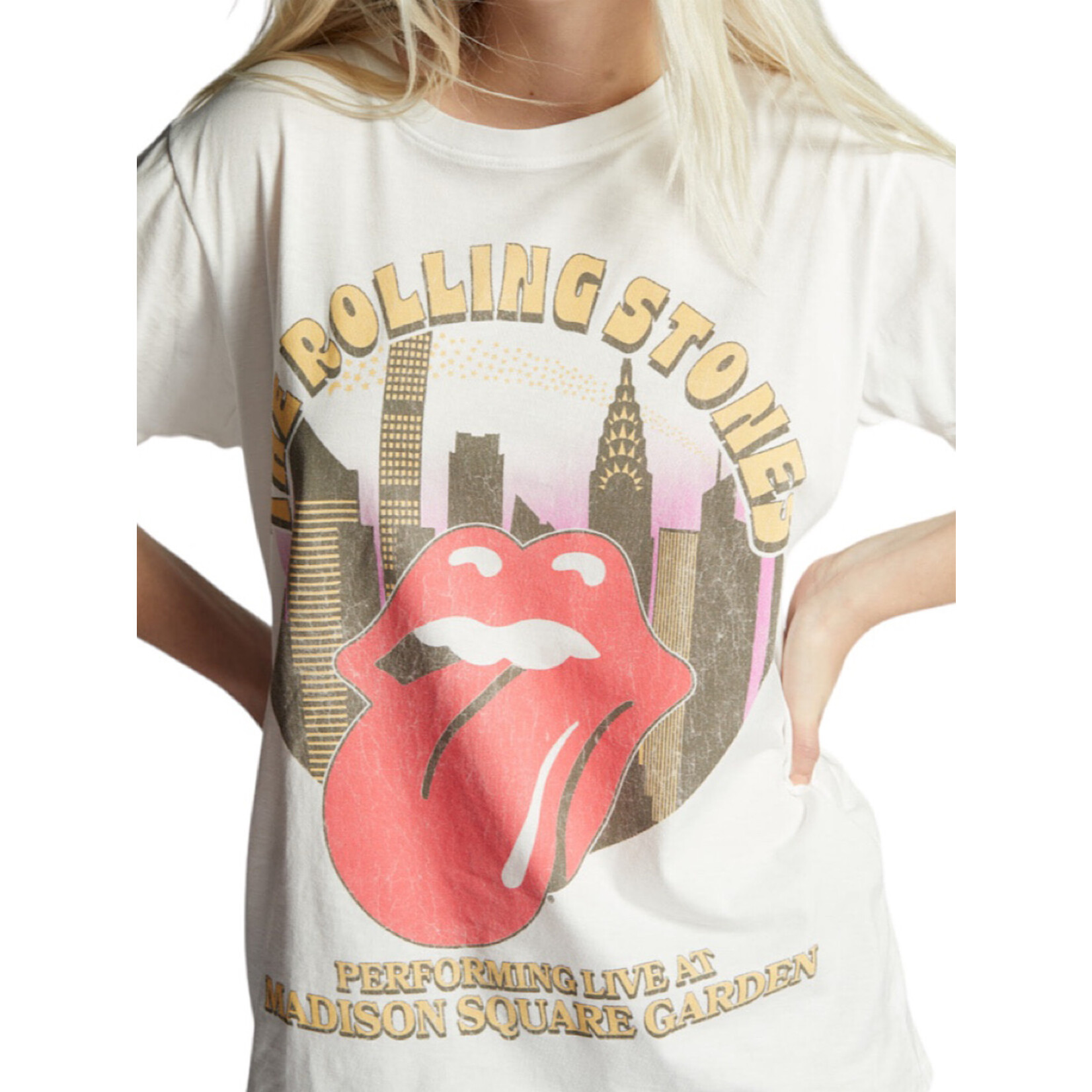 The Rolling Stones Live Short Sleeve White Tee