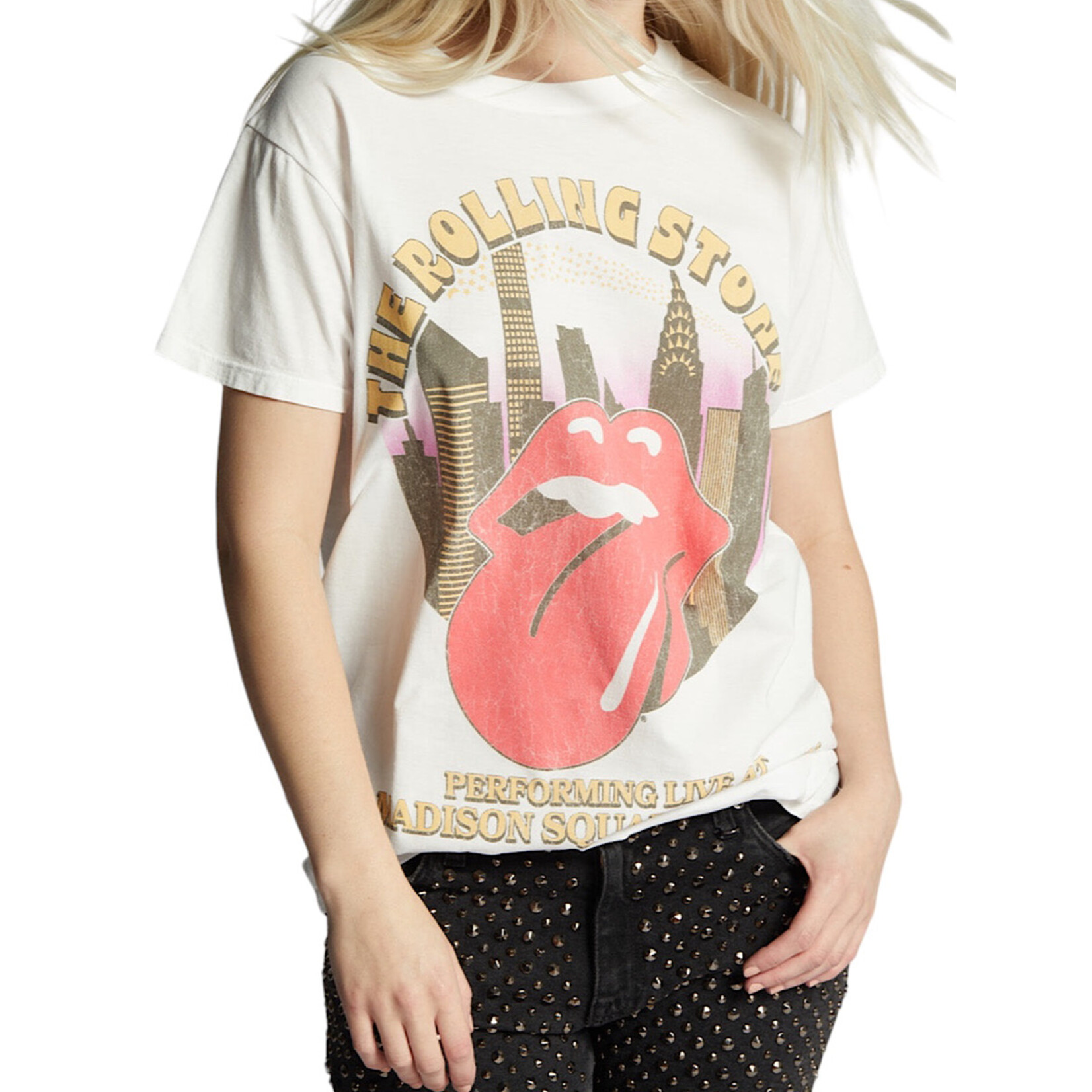 The Rolling Stones Live Short Sleeve White Tee