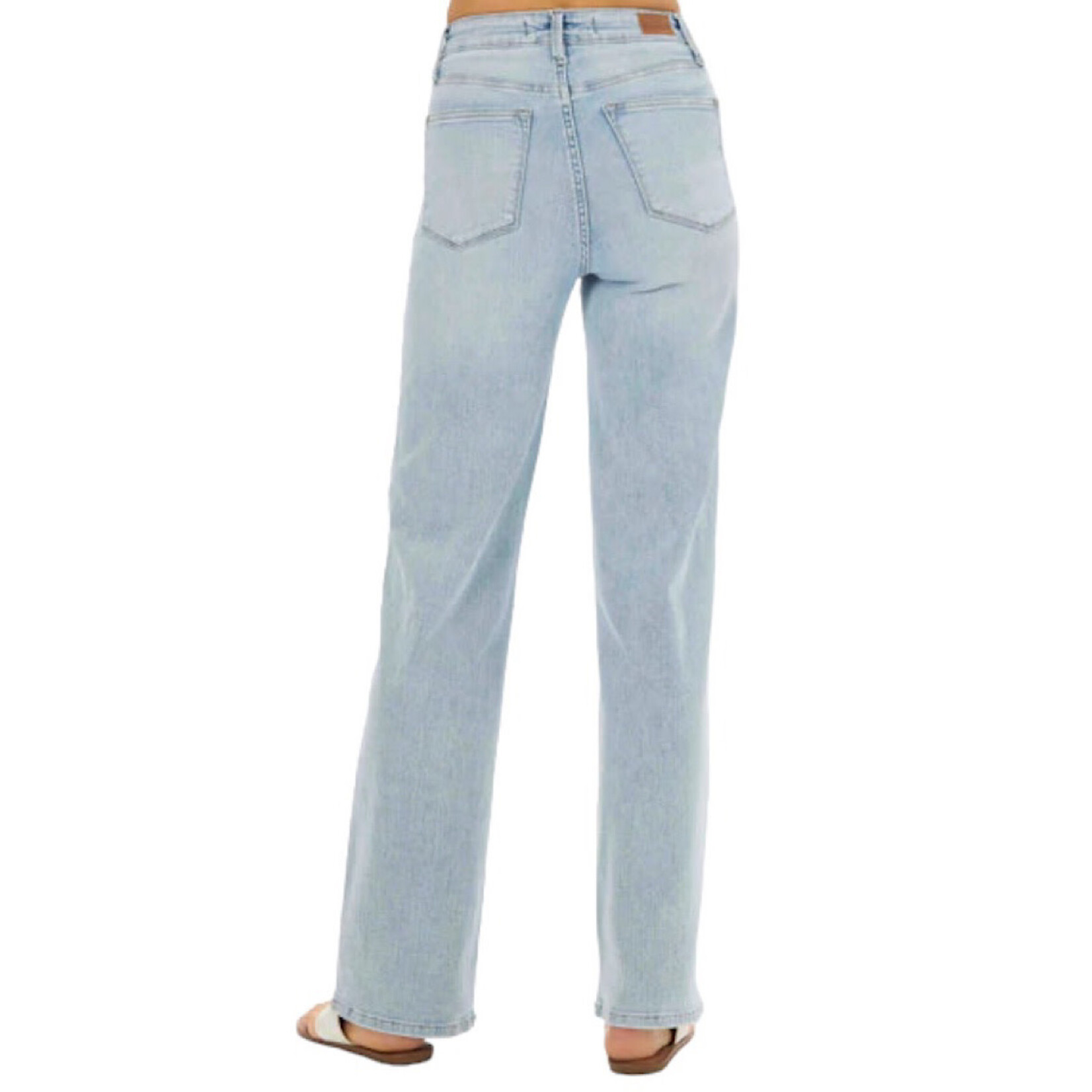 Judy Blue Judy Blue JB88794 H/W Tummy Control Contrast Wash Straight Fit Jeans