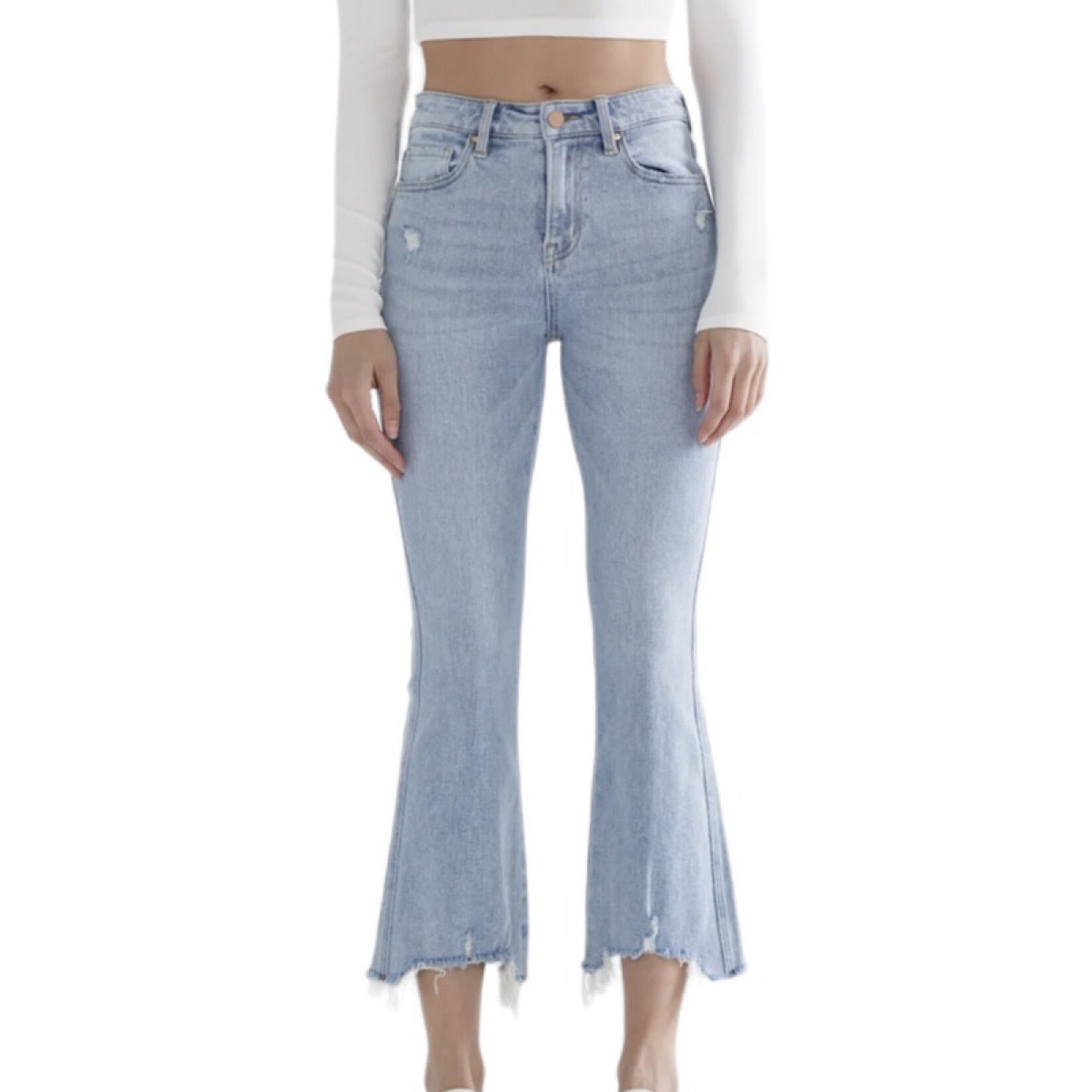 Mica Denim MICA MDP-F3179 High Rise Crop Flare