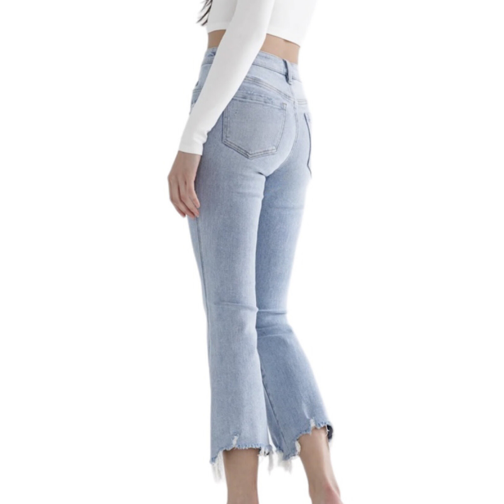 Mica Denim MICA MDP-F3179 High Rise Crop Flare