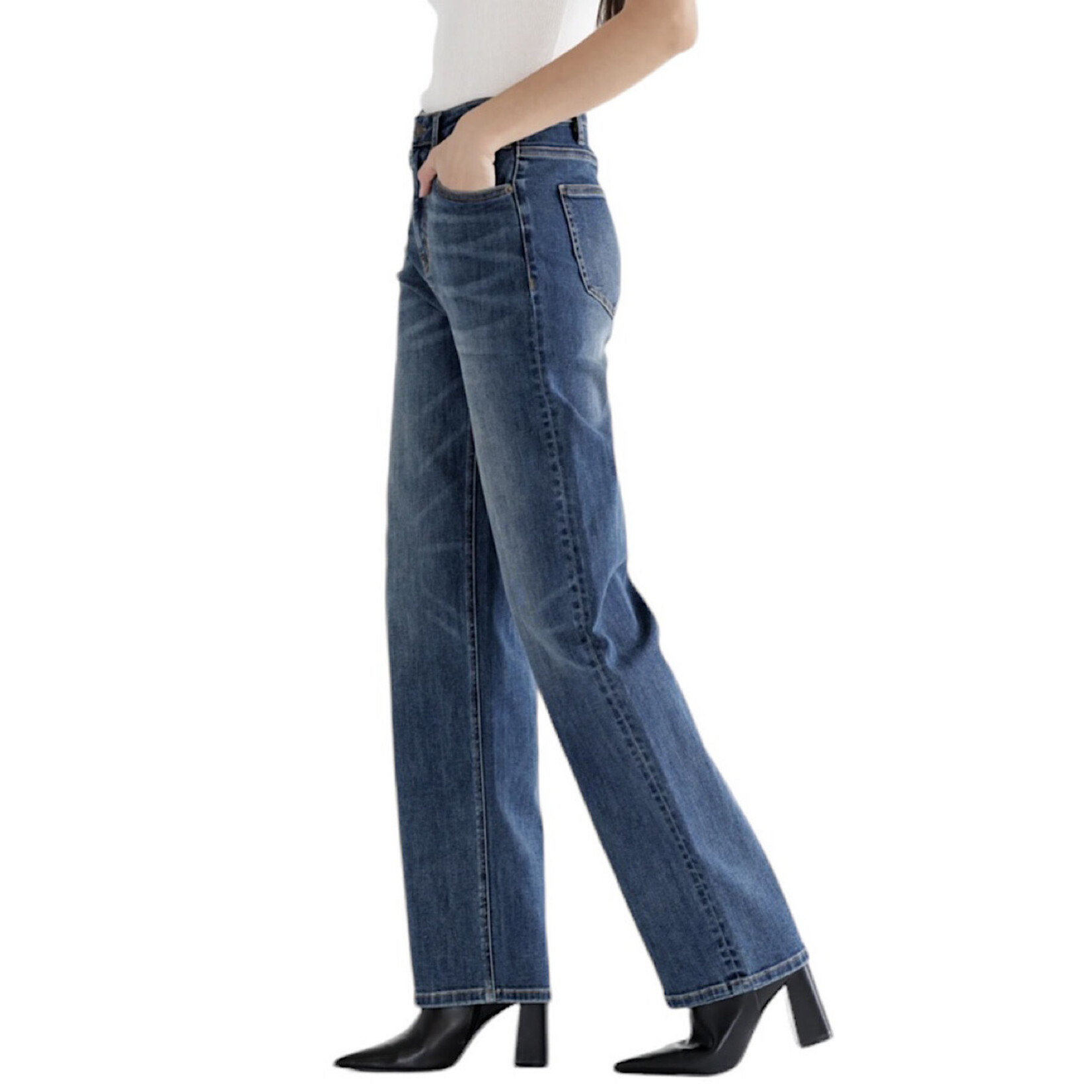 Mica Denim MICA MDP-T3214 Super High Straight Leg with Loose Fit