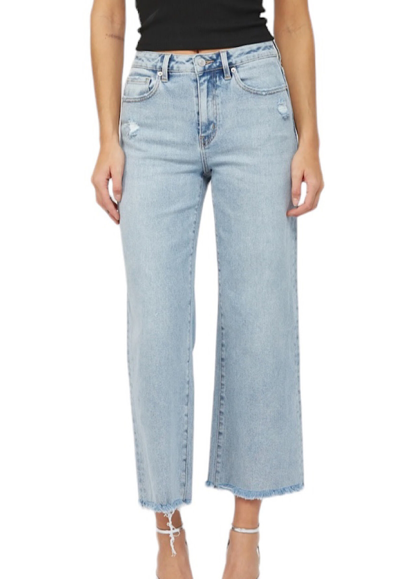 Mica Denim MICA MDP-W3034LT High Rise Ankle Wide Leg