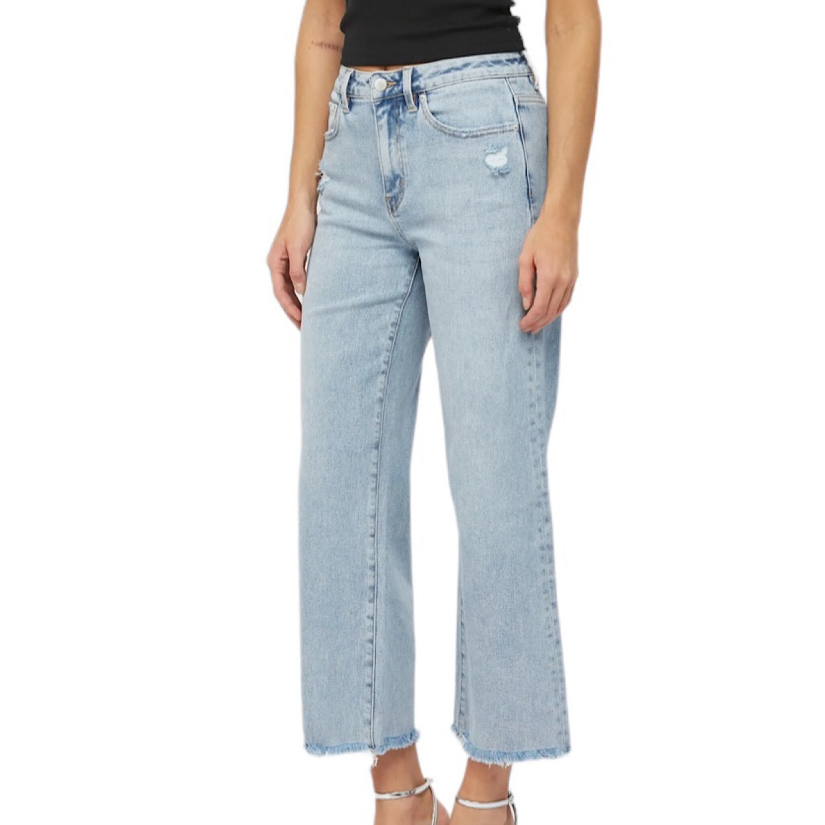 Mica Denim MICA MDP-W3034LT High Rise Ankle Wide Leg