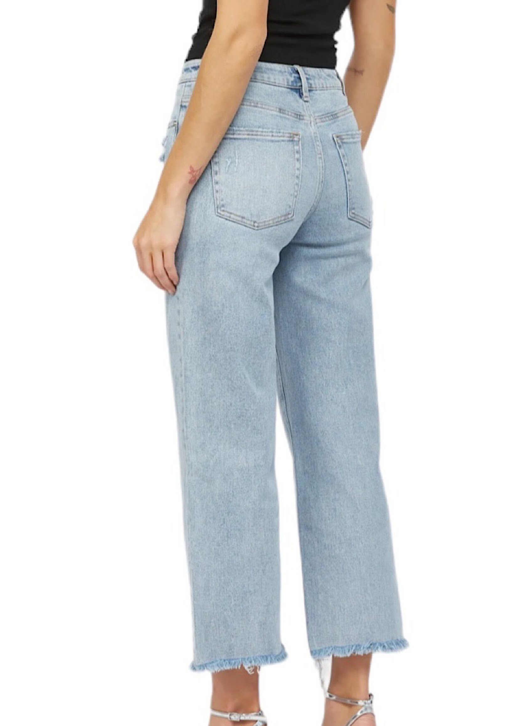 Mica Denim MICA MDP-W3034LT High Rise Ankle Wide Leg