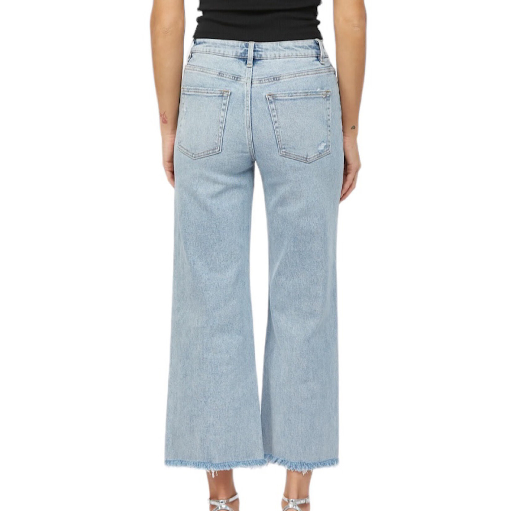 Mica Denim MICA MDP-W3034LT High Rise Ankle Wide Leg