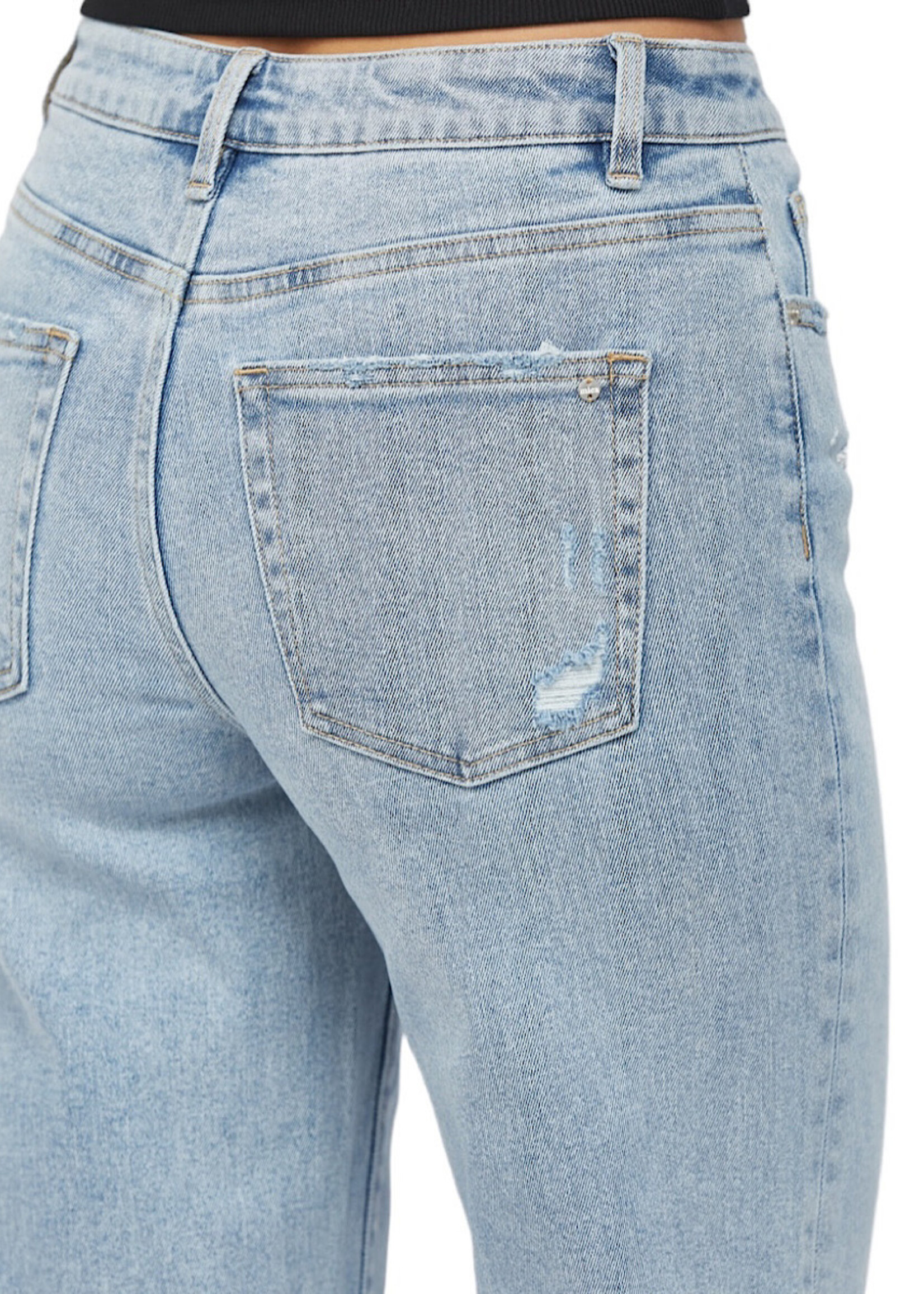 Mica Denim MICA MDP-W3034LT High Rise Ankle Wide Leg
