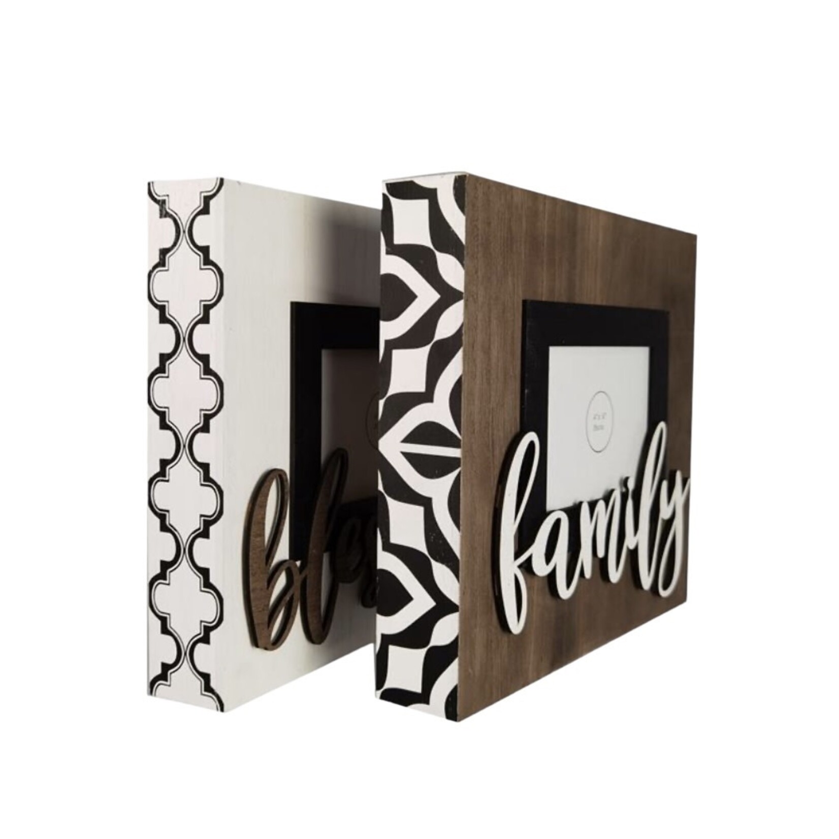 Wood 4x6 Photo Frame with Lift Letters