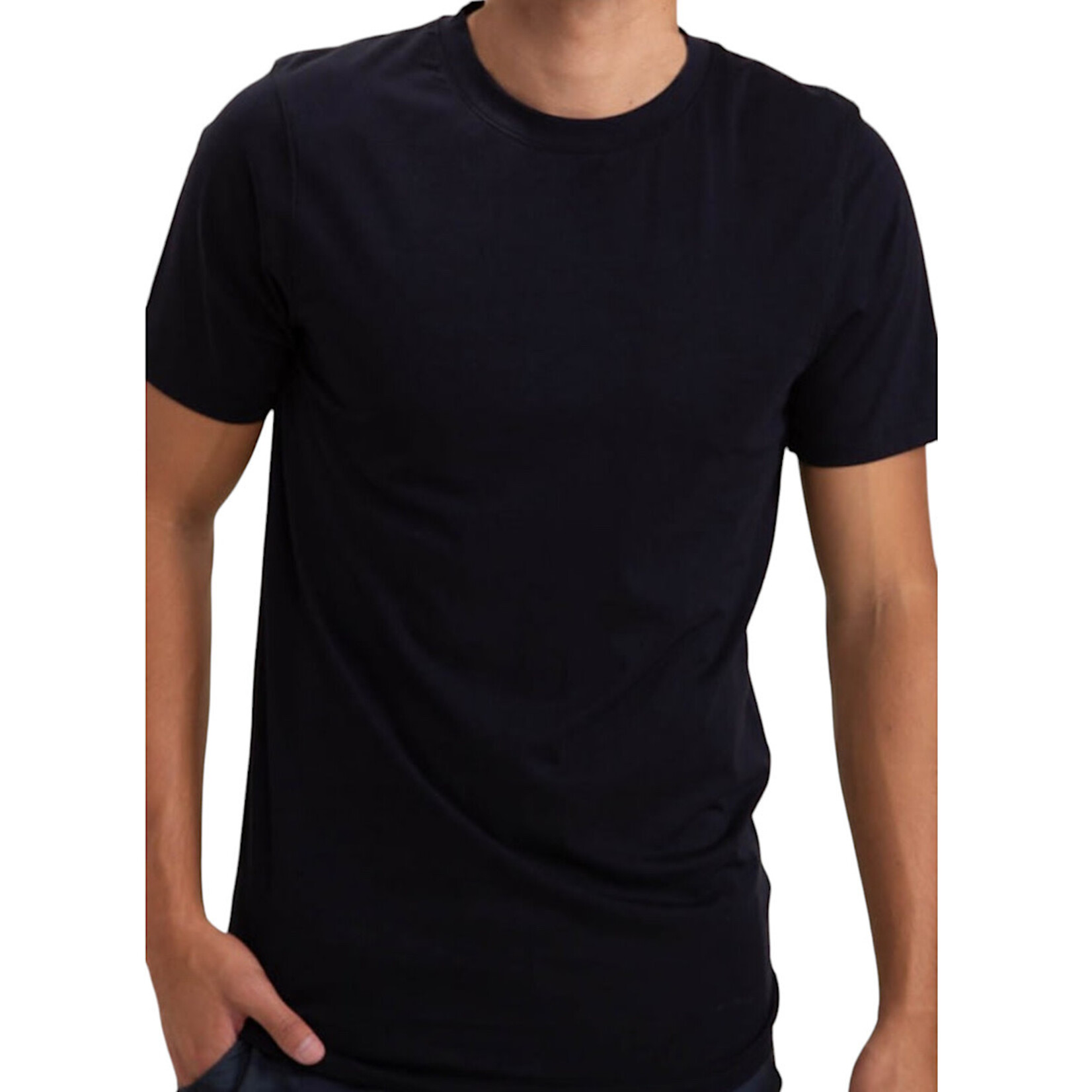 Men's Black Pima Cotton Blend S/S Tee