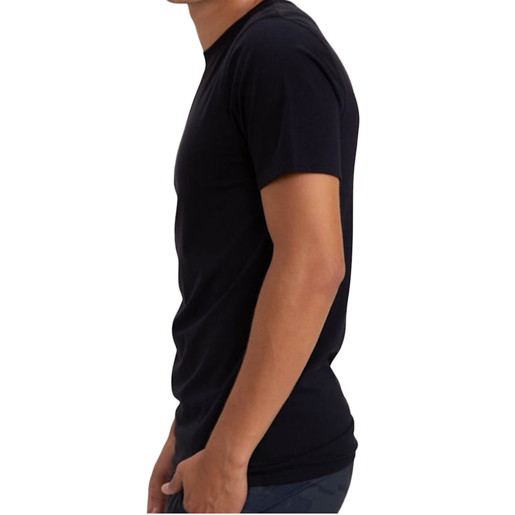 Men's Black Pima Cotton Blend S/S Tee