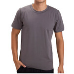Men's Grey Classic Crew Neck Tee with Raglan Sleeves