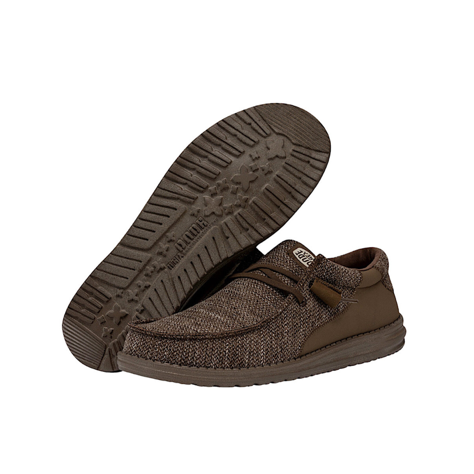 Hey Dude Hey Dude Wally Stitch Flecked Woven Brown