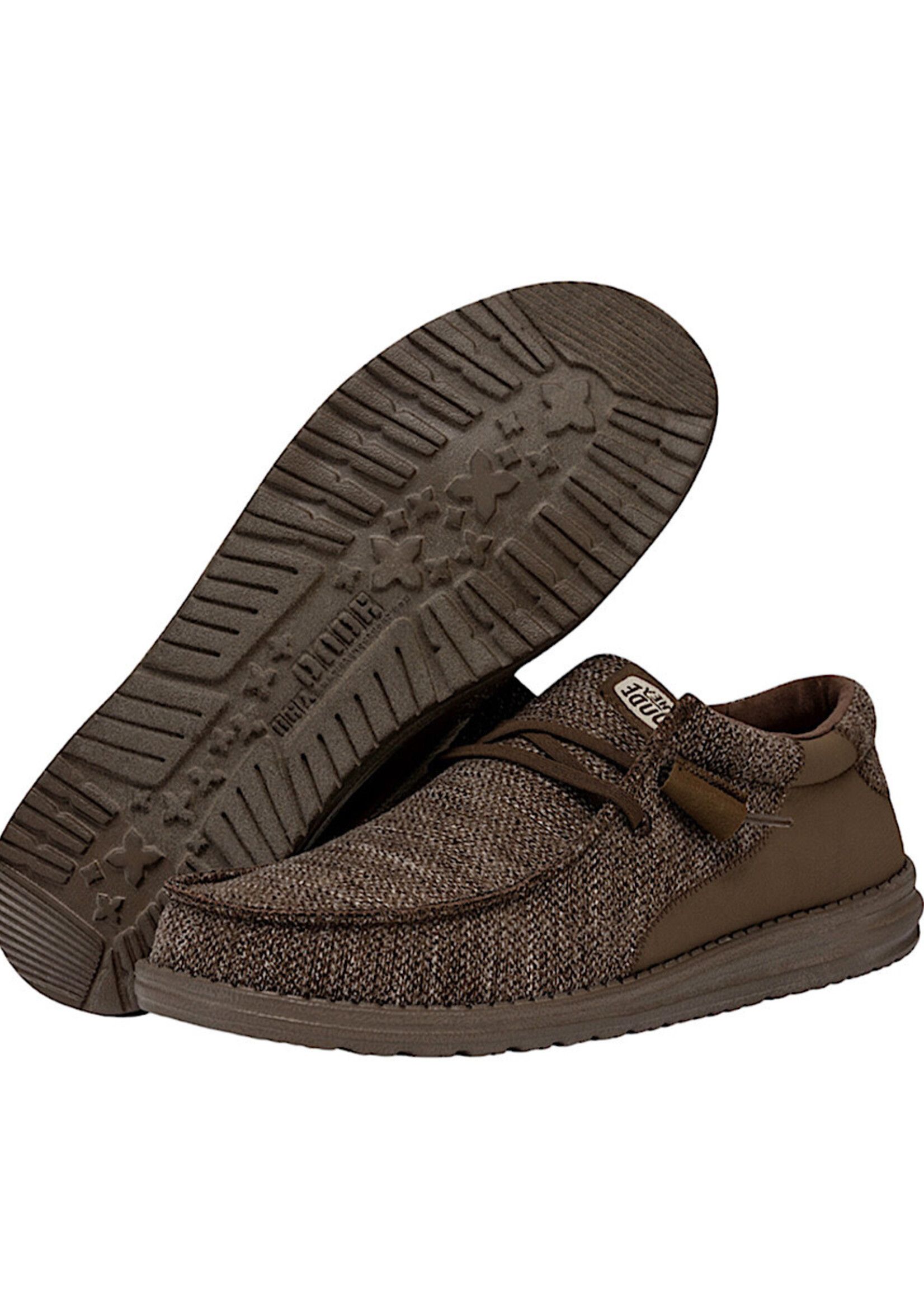 Hey Dude Hey Dude Wally Stitch Flecked Woven Brown