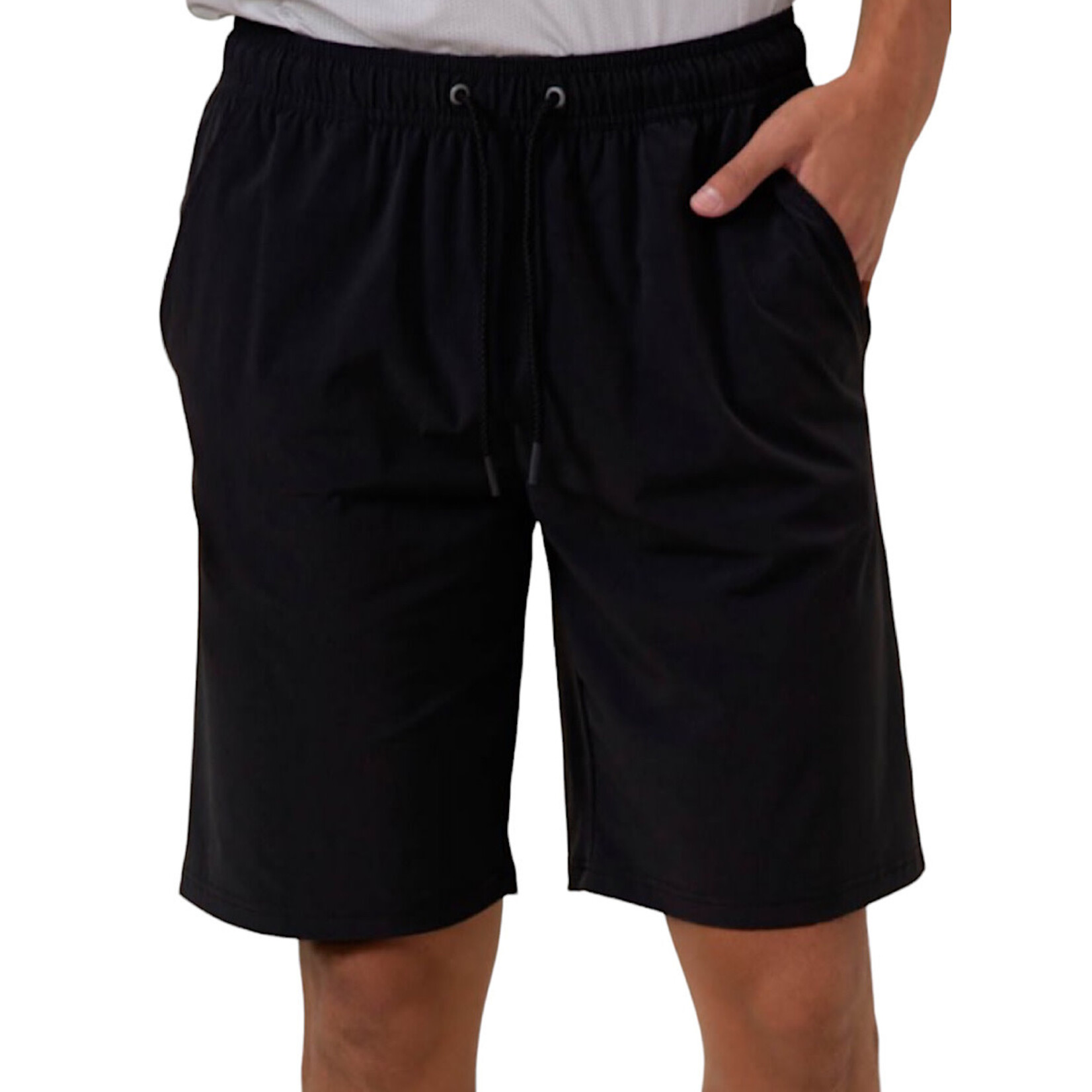 Men's Black Active Drawstring Shorts
