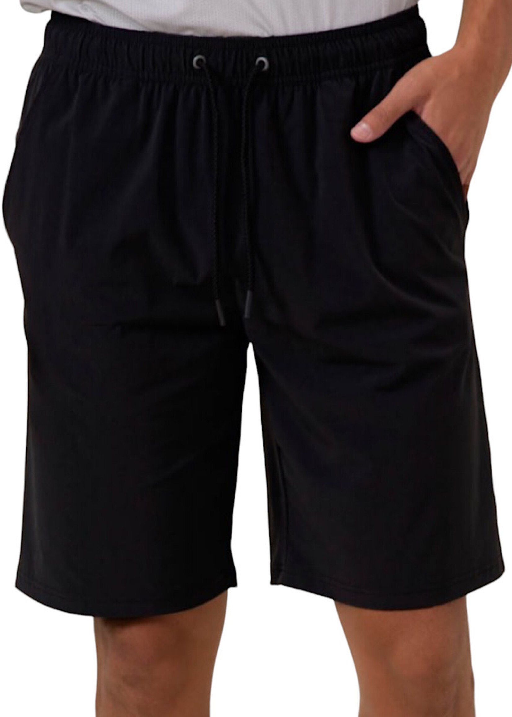 Men's Black Active Drawstring Shorts