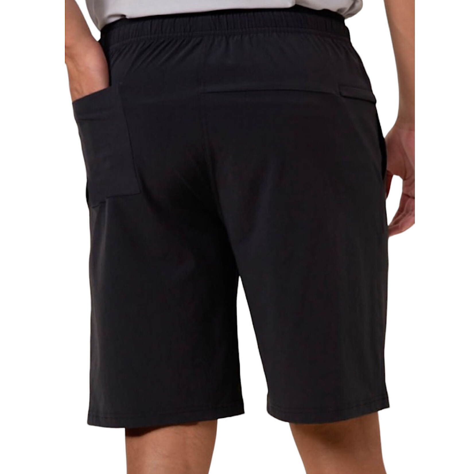 Men's Black Active Drawstring Shorts
