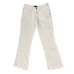 White Straight Leg Pants Size 26-RF