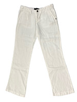 White Straight Leg Pants Size 26-RF