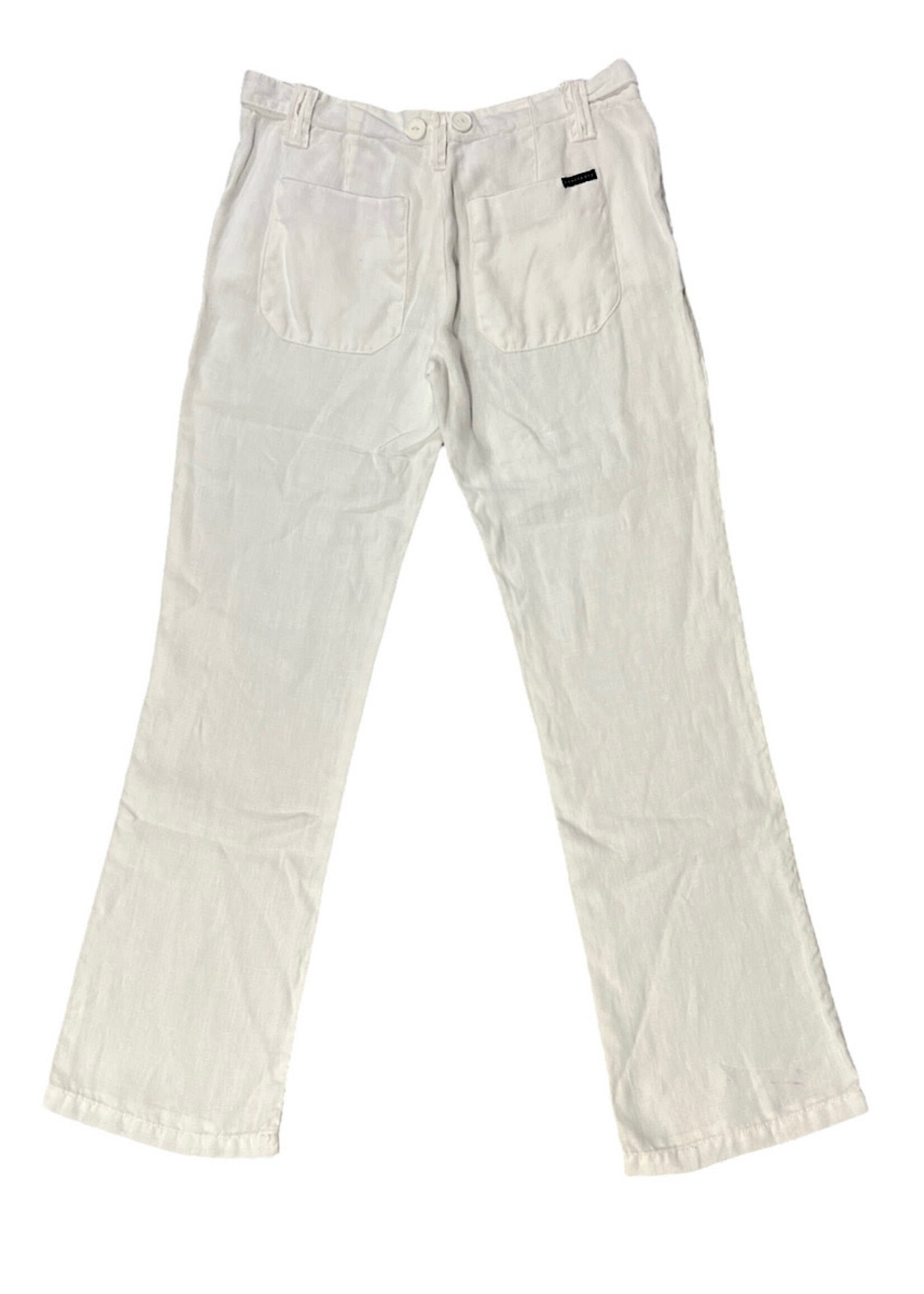 White Straight Leg Pants Size 26-RF