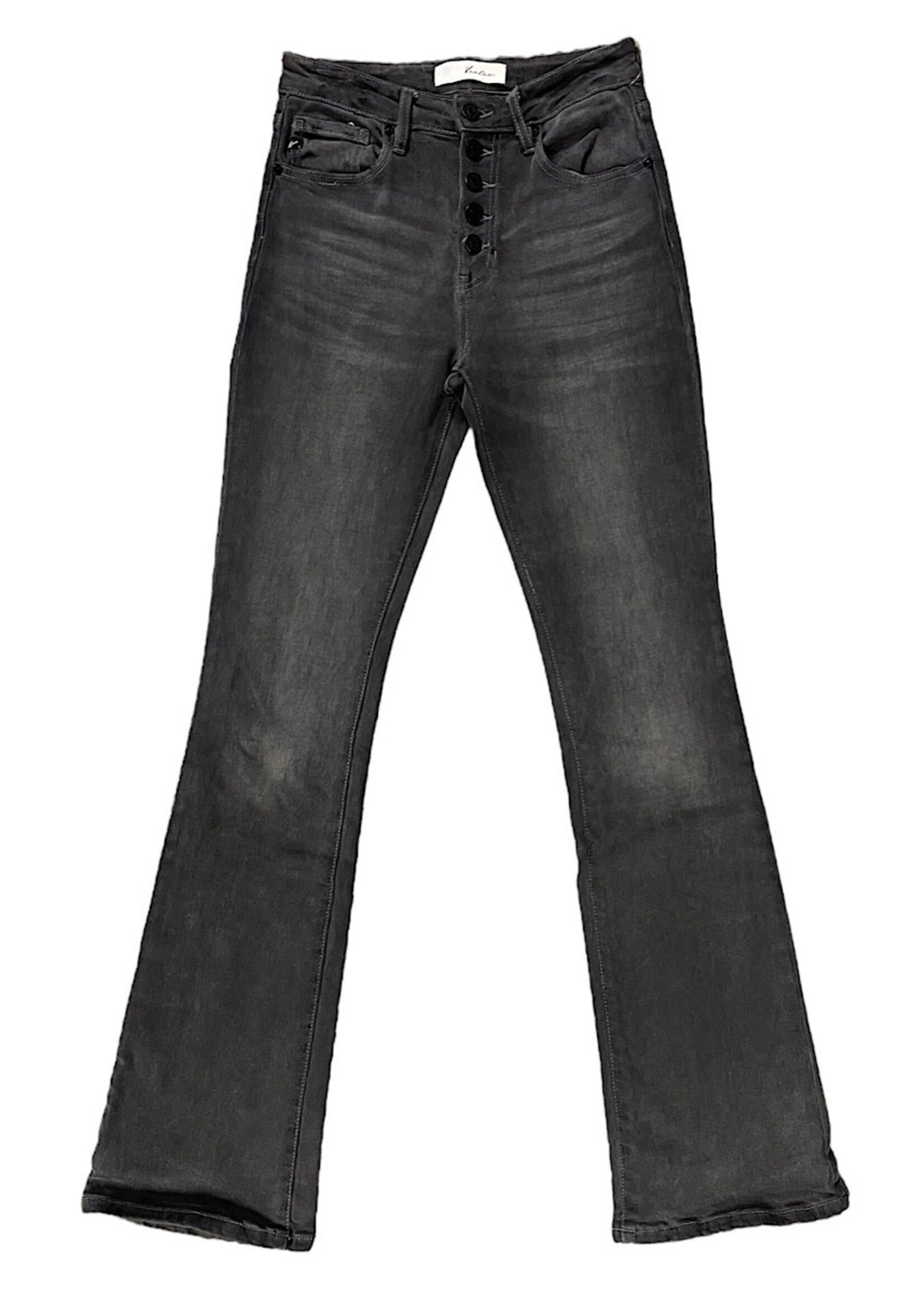KC7883LG Black Button Fly  Bootcut Jeans  Size 3/25-RF