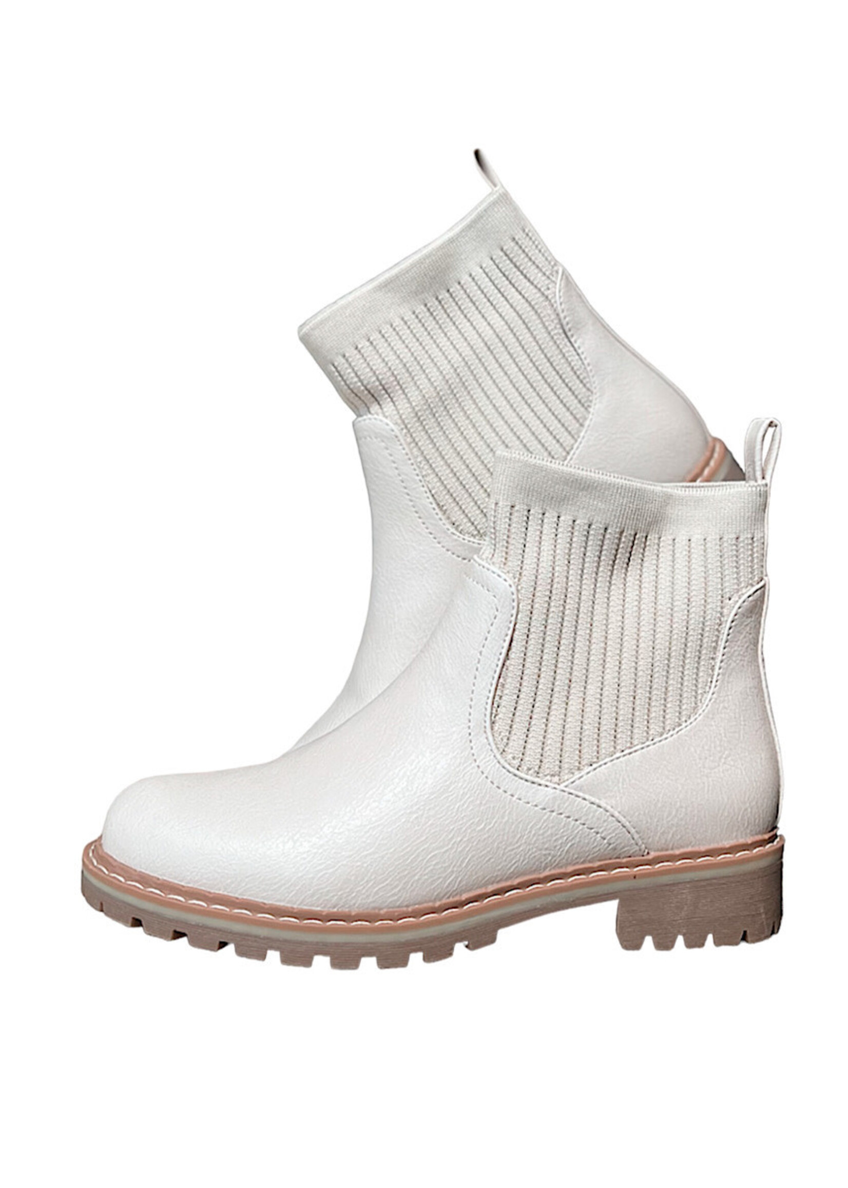 Cream boots ankle hotsell