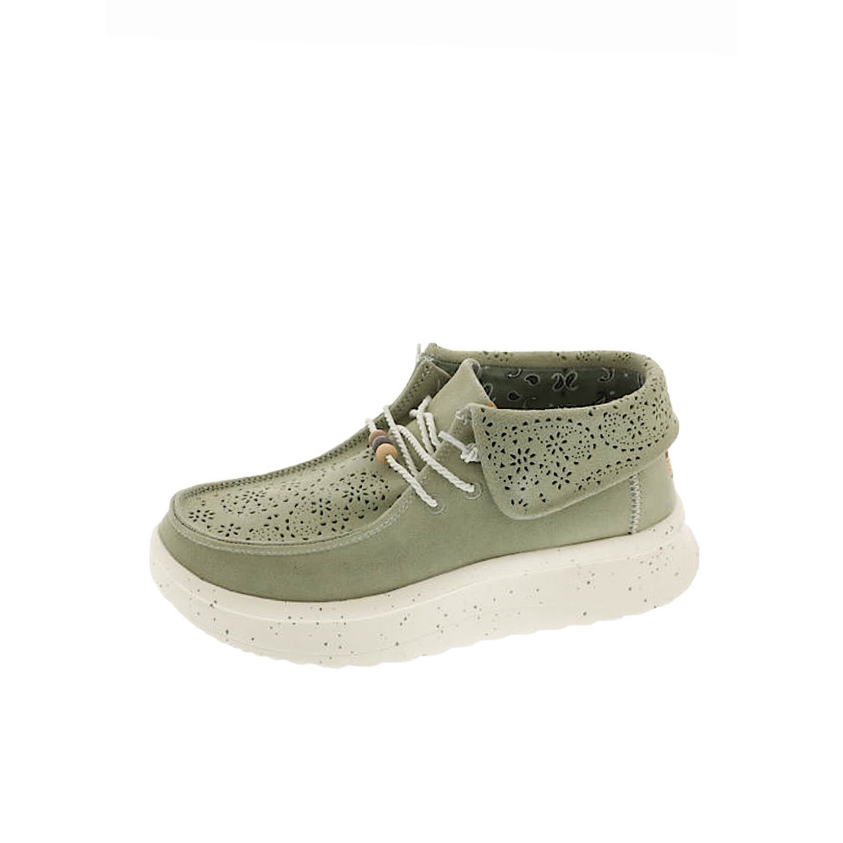 Hey Dude Hey Dude Wendy Peak Fold Boot Suede Green Womens